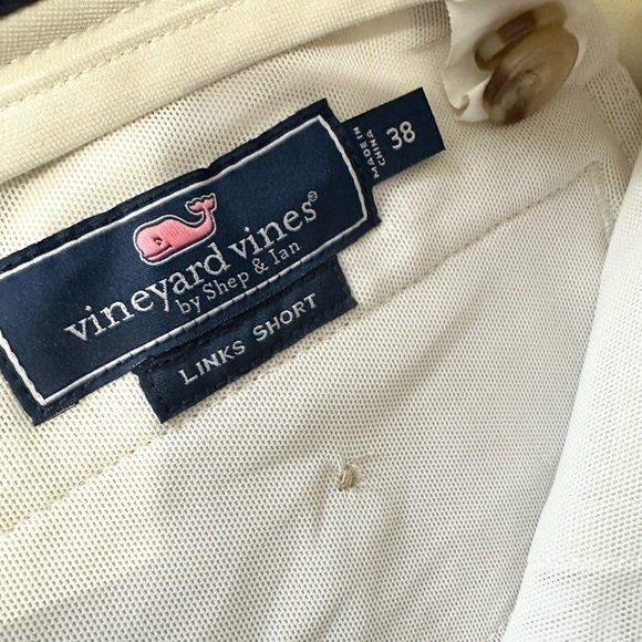 Vineyard Vines Shorts 38 Men Tan Golf Links Bermuda Lounge Cotton Preppy - Picture 3 of 4